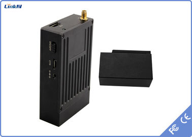 Poiice Detective جهاز إرسال فيديو مخفي COFDM تأخير منخفض H.264 أمان عالي AES256 بطارية تعمل بالطاقة