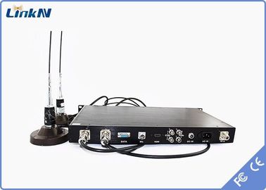 جهاز استقبال فيديو COFDM المركب على السيارة 1U استقبال تنوع HDMI SDI CVBS 300-2700 ميجاهرتز