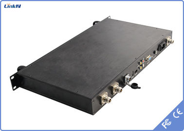 جهاز استقبال COFDM مثبت على مركبات الشرطة العسكرية هوائيات مزدوجة للتشفير HDMI CVBS SDI AES256