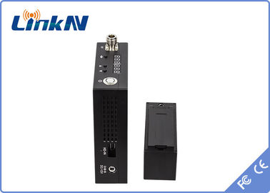 جهاز إرسال فيديو طويل المدى Manpack COFDM HDMI و CVBS عالي الأمان AES256 يعمل ببطارية التشفير