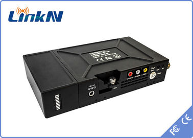 نظام فيديو رقمي لاسلكي COFDM طويل المدى عسكري HDMI &amp; CVBS H.264 يعمل ببطارية منخفضة التأخير