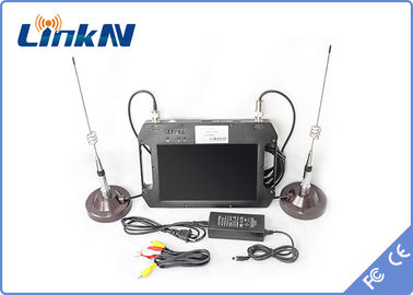جهاز إرسال فيديو الشرطة الذي يرتديه الجسم COFDM QPSK HDMI و CVBS H.264 منخفض التأخير تشفير AES256