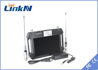 جهاز استقبال فيديو لاسلكي محمول FHD CVBS COFDM QPSK H.264 مع شاشة 10.1 بوصة وبطارية