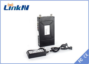 جهاز إرسال فيديو عسكري محمول COFDM HDMI &amp; CVBS AES256 تشفير ثنائي الاتجاه