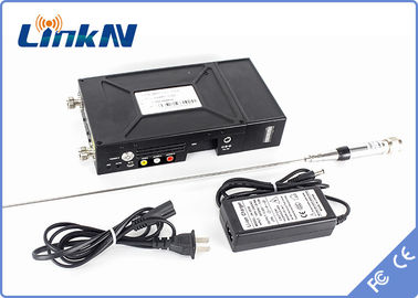 جهاز إرسال فيديو عسكري Manpack COFDM تعديل أمان عالي AES256 بطارية تعمل بالطاقة
