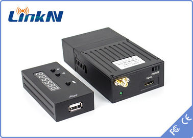 جهاز إرسال فيديو جاسوس عالي الدقة 1 كم NLOS COFDM تأخير منخفض H.264 أمان عالي تشفير AES256 200-2700 ميجاهرتز