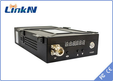 جهاز إرسال الفيديو التكتيكي COFDM AES256 2W / 5W تأخير منخفض 300-2700 ميجا هرتز