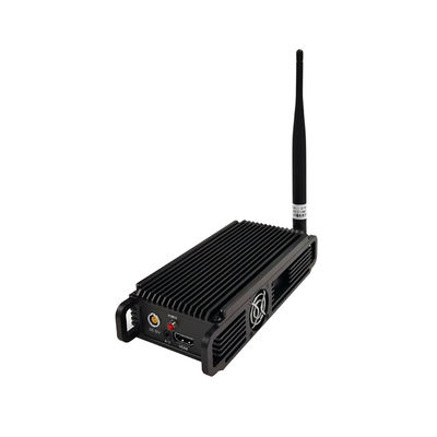 جهاز إرسال فيديو COFDM يرتديه جسم الشرطة ، FHD HDMI CVBS AES256 تشفير منخفض الكمون