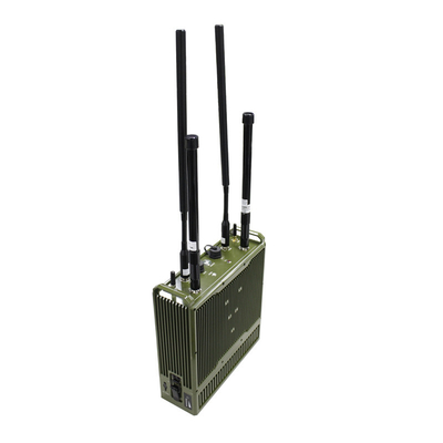 يدمج راديو MESH التكتيكي IP66 بقوة 10 وات تشفير AES للمحطة الأساسية 10 وات مع البطارية