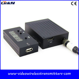 جهاز إرسال فيديو COFDM صغير بطول 1 كم للتحقيق السري للشرطة AES256 زمن انتقال منخفض