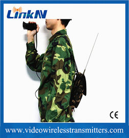 LKAV1506 عسكرية التكتيكية Manpack COFDM جهاز إرسال HDMI و CVBS الاتصالات الداخلية ثنائية الاتجاه AES256 تشفير 2W الطاقة الخارجة