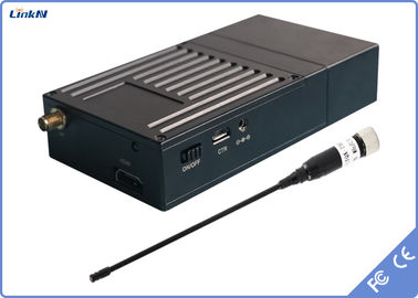 1.5km COFDM جهاز بث فيديو HDMI &amp; CVBS للشرطة العسكرية AES256 تأخير منخفض