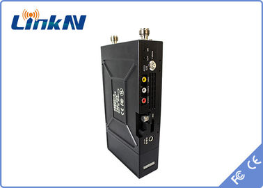 جهاز إرسال فيديو للشرطة يبلغ طوله 1-3 كم COFDM QPSK HDMI و CVBS H.264 منخفض التأخير AES256 التشفير