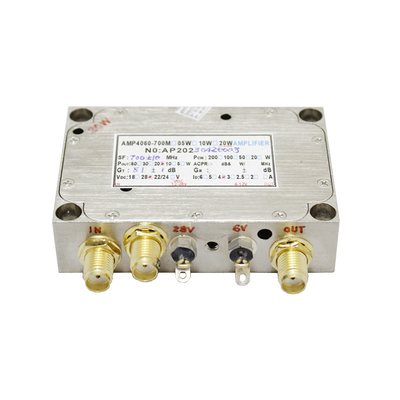 43dBm Pa Cofdm مضخم الطاقة للفيديو Link Drone Uav 200-2700mhz 24-35vdc