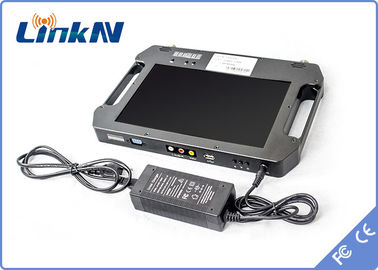 بطارية استقبال فيديو COFDM تكتيكية محمولة تعمل بالبطارية FHD مع عرض تنوع استقبال AES256 2-8MHz عرض النطاق الترددي
