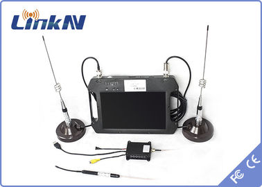 10 كيلومترات UAV Video Link FHD COFDM Transmitter &amp; Receiver with Color Display H.264 Compression Low Latency AES256