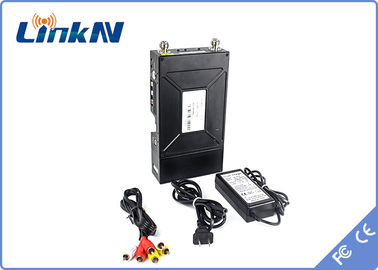 جهاز إرسال فيديو عسكري تكتيكي NLOS COFDM HDMI و CVBS AES256 تشفير منخفض التأخير اتصال داخلي ثنائي الاتجاه