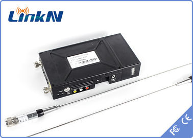 جهاز إرسال فيديو عسكري تكتيكي COFDM HDMI &amp; CVBS AES256 تشفير منخفض التأخير اتصال داخلي ثنائي الاتجاه