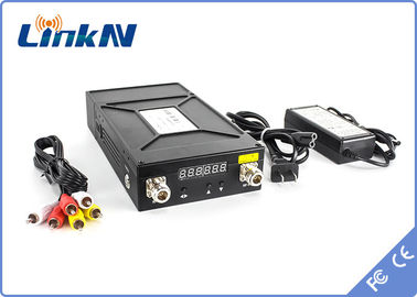 جهاز إرسال فيديو عسكري تكتيكي COFDM HDMI &amp; CVBS AES256 تشفير منخفض التأخير اتصال داخلي ثنائي الاتجاه