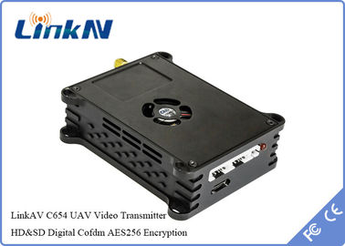 LKAV1614 طائرة بدون طيار اتصال البيانات UAV HD/CVBS جهاز بث فيديو AES256