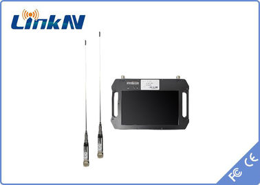 مُستقبل فيديو COFDM بطارية تعمل بشبكة HDMI CVBS مع استقبال التنوع في الشاشة AES256 DC 12V