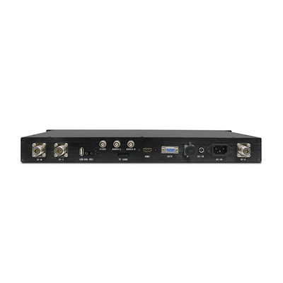 جهاز استقبال فيديو COFDM المحمول على متن السفن 1U FHD HDMI SDI CVBS استقبال تنوع زمن انتقال منخفض DC-12V
