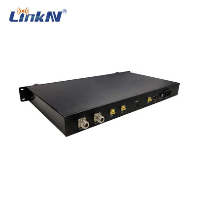 LKAV3307 1U ريك ماونت IP MESH رلاي 4W MIMO بيانات الفيديو 4G GPS / BD PPT WiFi AES256 تشفير